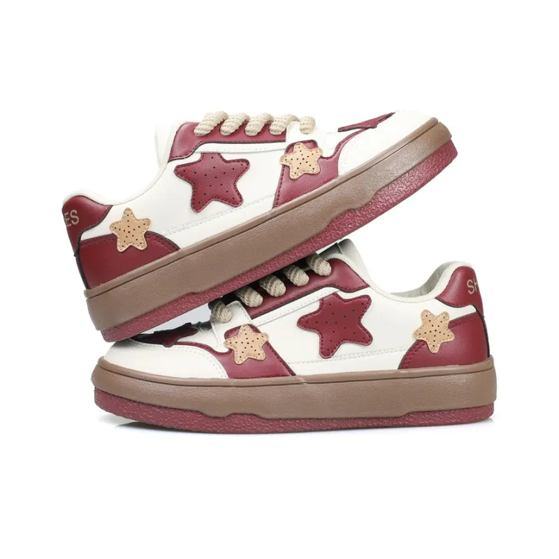 B10CROWN Anti Slip Wear Resistant Low Top Skateboard Shoes Women's Caramel-1