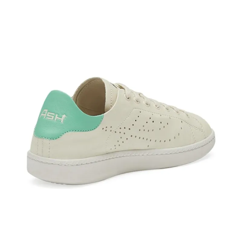 ASH Super Collection Low Top Skateboard Shoes Women's Beige White Green-3