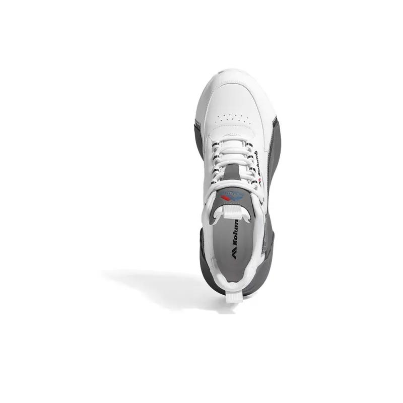 KOLUMB Cushioning Low Top Outdoor Shoes Men's White Gray-4