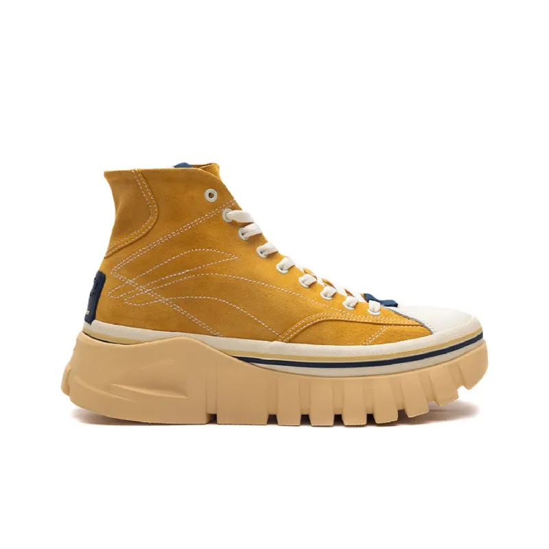 LiNing Wave High Top Casual Shoes Women's Yellow-1