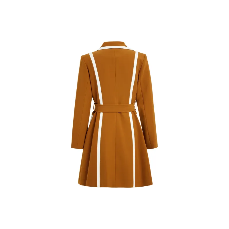 AUI Long Sleeved Dress Women's Caramel-1