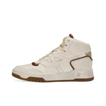 ASH Skateboard Shoes Women's High Top Beige Brown