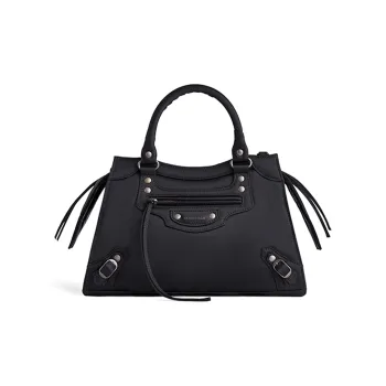 Balenciaga Neo Classic Fabric Shoulder Bag Crossbody Bag Handbag Small Size Women's Black