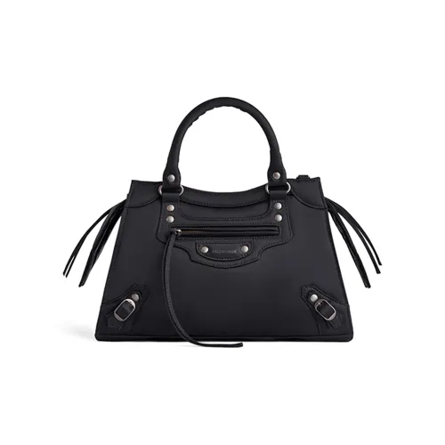 Balenciaga Neo Classic Fabric Shoulder Bag Crossbody Bag Handbag Small Size Women's Black