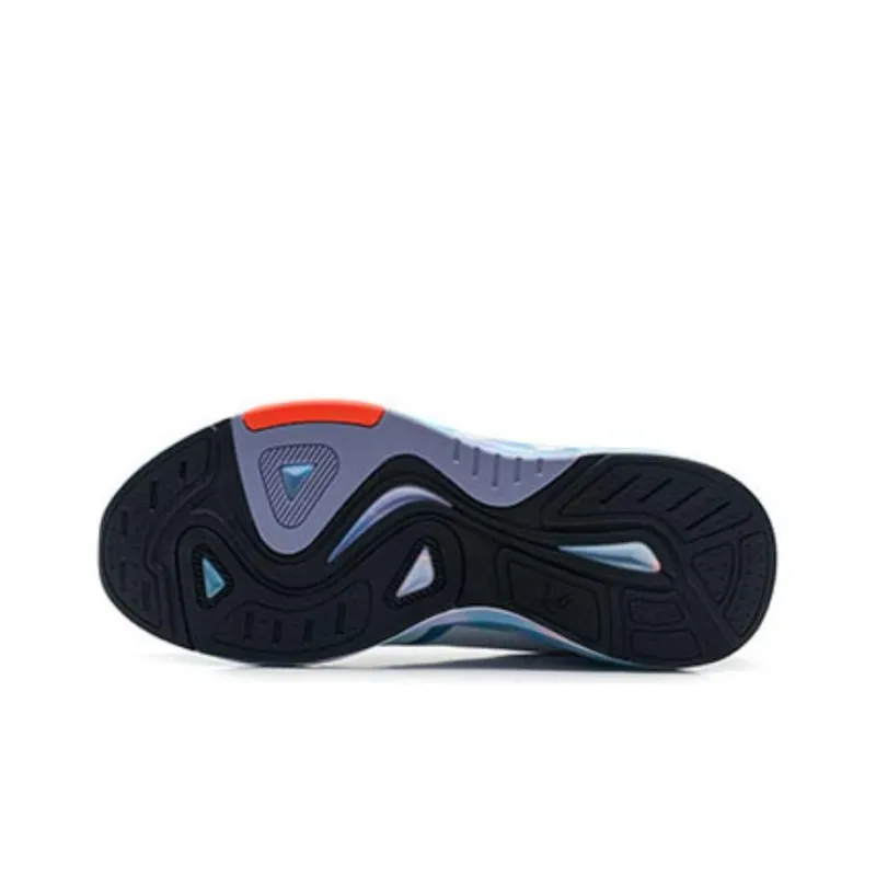 QIAODAN Cushioning, Slip Resistant, And Abrasion Resistant Low Top Running Shoes Men's White Blue Red-4