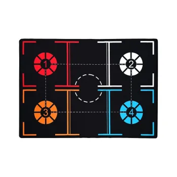 MIKALAN Basketball Equipment Rubber Unisex Basketball Footwork Training Mat