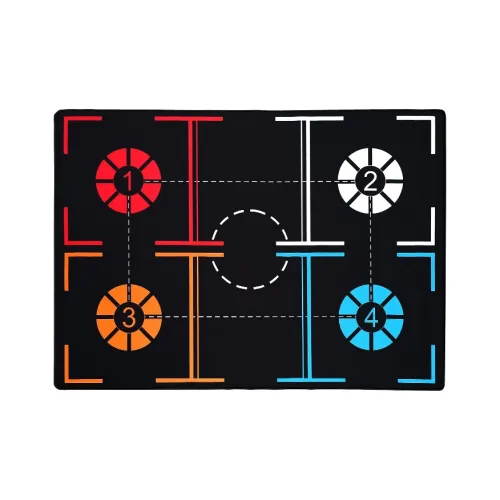 MIKALAN Basketball Equipment Rubber Unisex Basketball Footwork Training Mat