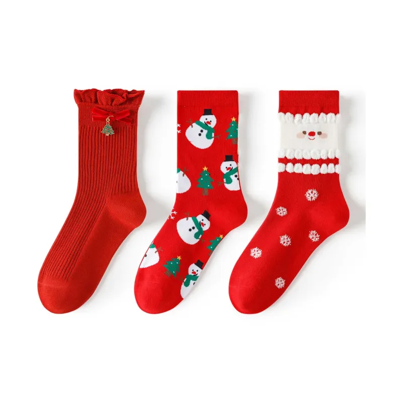 Caramella Mid Calf Socks Women's 3 Pack-4