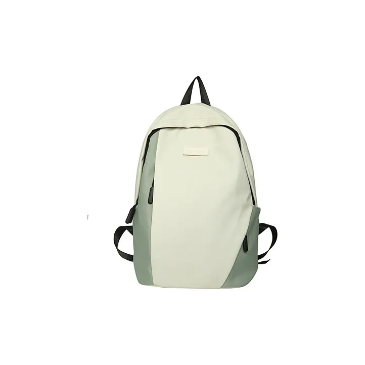 KAKAXI Nylon Backpack Unisex White & Green/Green/Black-0