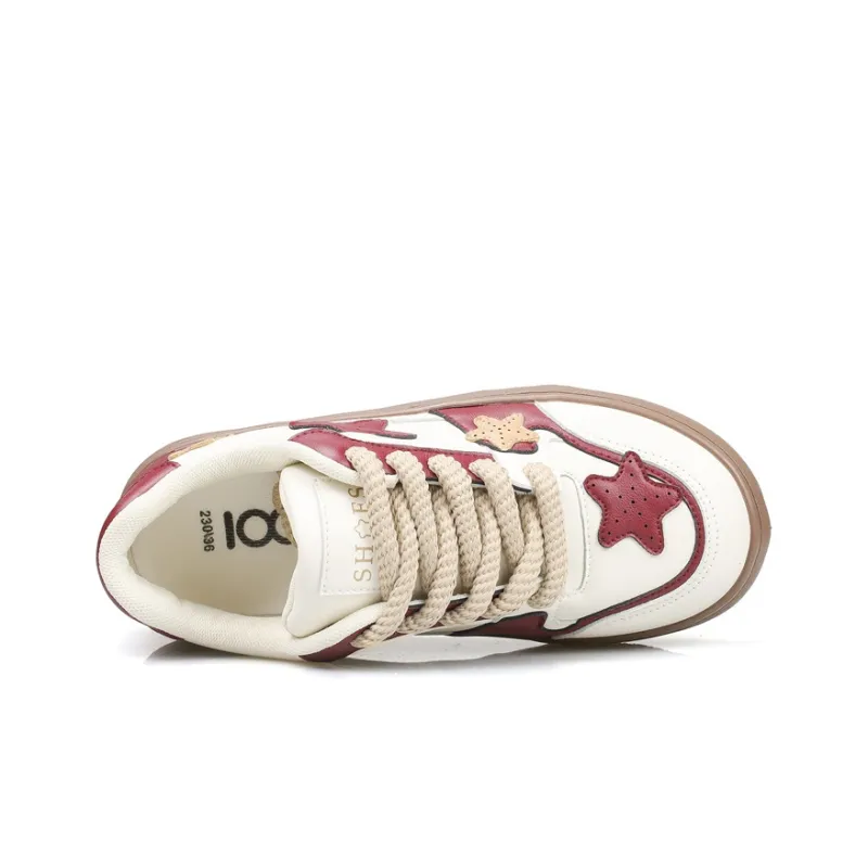 B10CROWN Anti Slip Wear Resistant Low Top Skateboard Shoes Women's Caramel-2