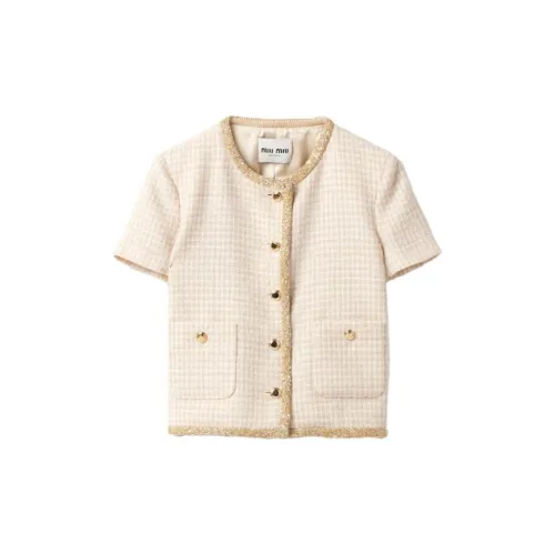 MIU MIU Jackets Women's Beige