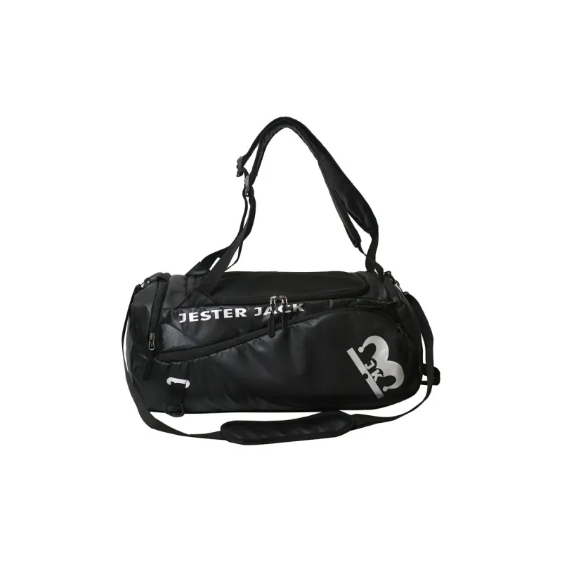 Deli Bear Mesh Gym Bag Large Size Unisex Gray/Black/Blue-3