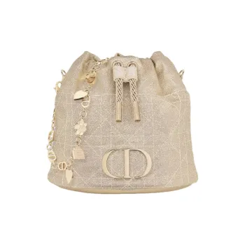 DIOR Sheepskin Bucket Bags Shoulder Bag Crossbody Bag Kids' Light Gold