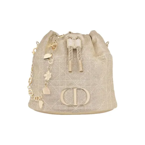 DIOR Sheepskin Bucket Bags Shoulder Bag Crossbody Bag Kids' Light Gold