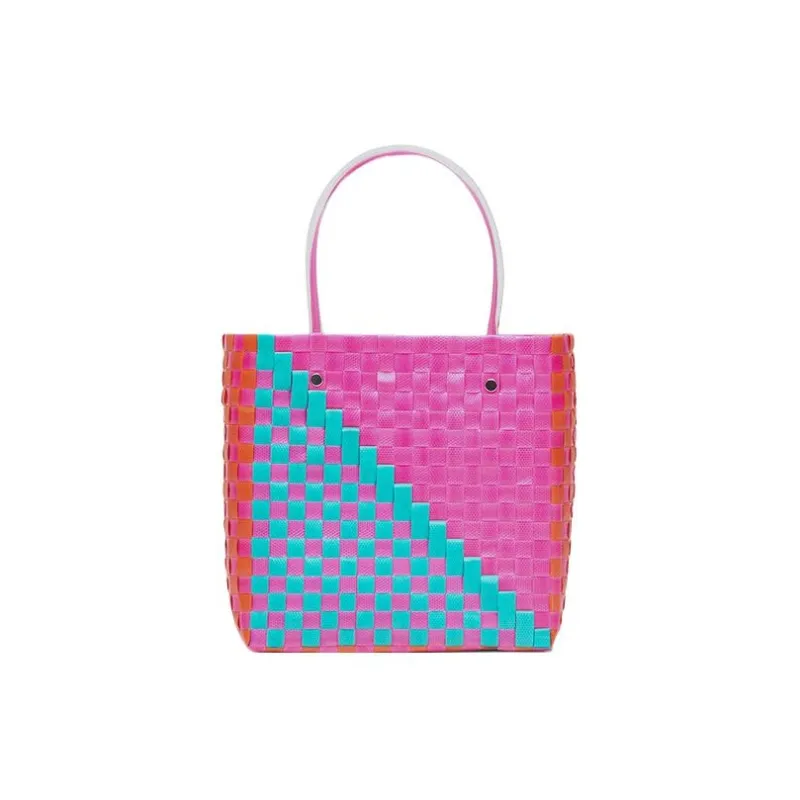 MARNI Acrylic Plastic Tote Bag Shopping Bag Basket Bag Handbag Small Size Women's Pink Blue Multicolor-2