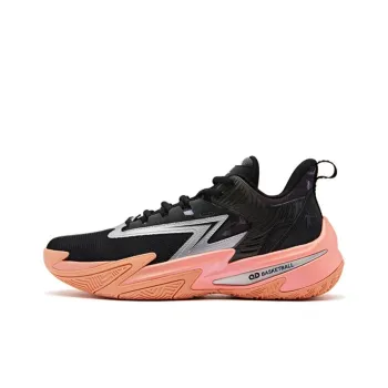 QIAODAN Sharp Thorn 7TEAM Cushioned Slip Resistant Low Top Basketball Shoes Men's Black