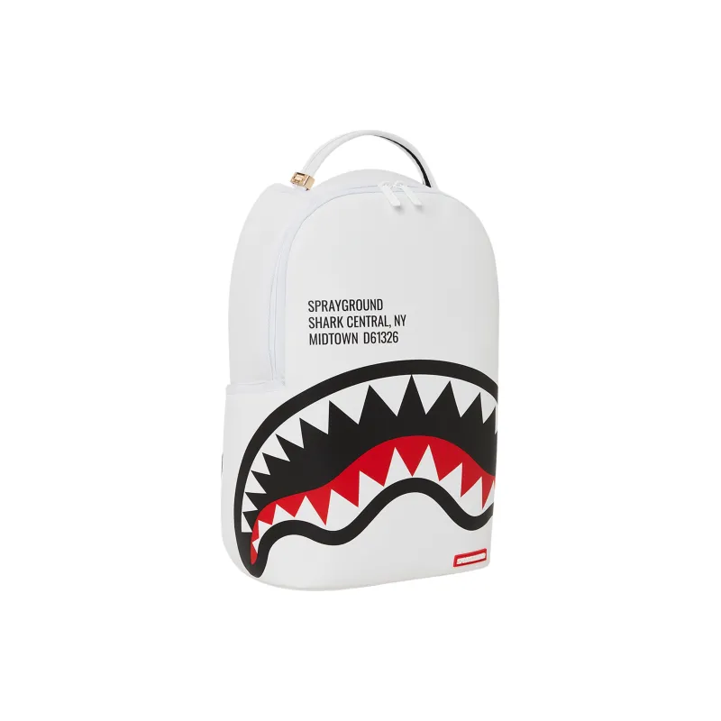 SPRAYGROUND Artificial Leather Backpack Unisex White-1