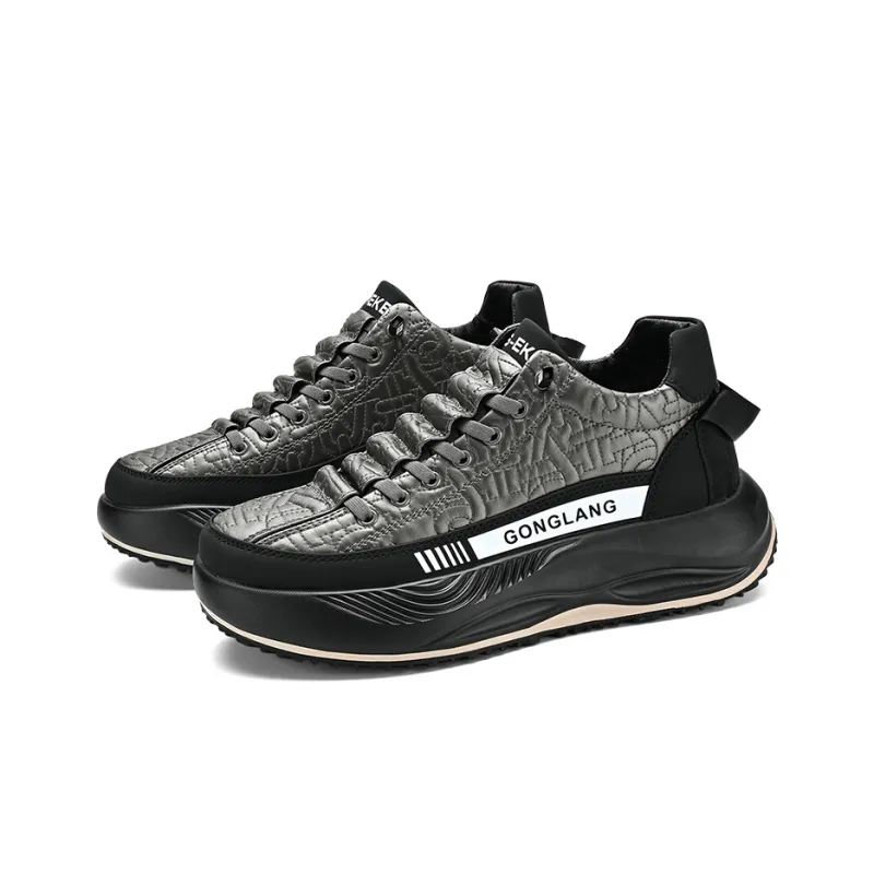 GONGLANGSHIJIA Low Top Casual Shoes Men's-4