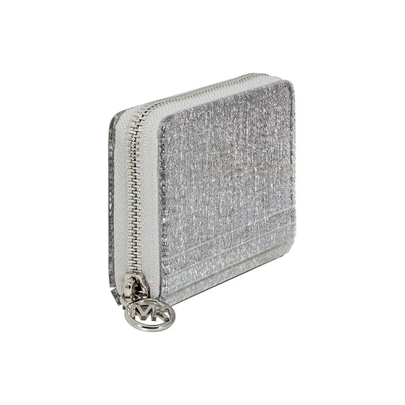 MICHAEL KORS Fabric Wallet Women's Silver-1