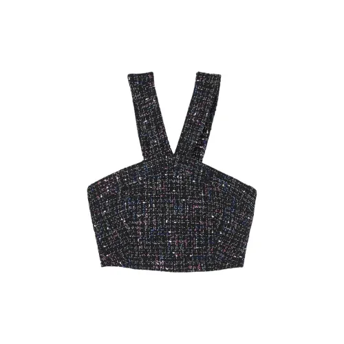 Sandro Elegant Tweed Crop Top