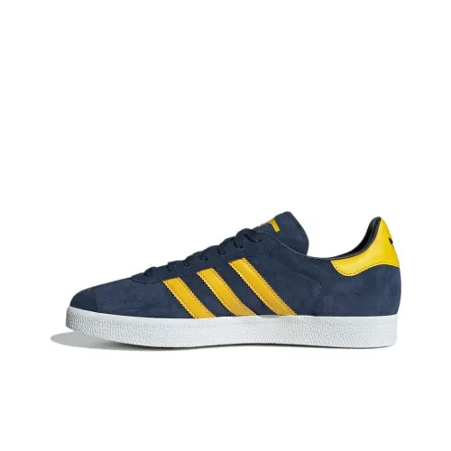 adidas originals GAZELLE Skateboarding Shoes Collegiate Navy Tribe Yellow