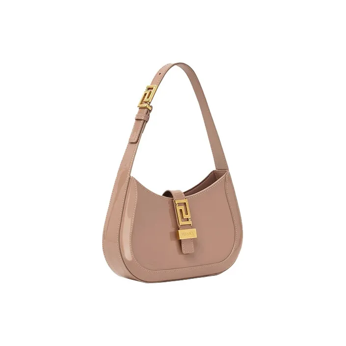 FANSIZHE Greca Goddess Cow Leather Handbag Shoulder Bag Women's Brown-1