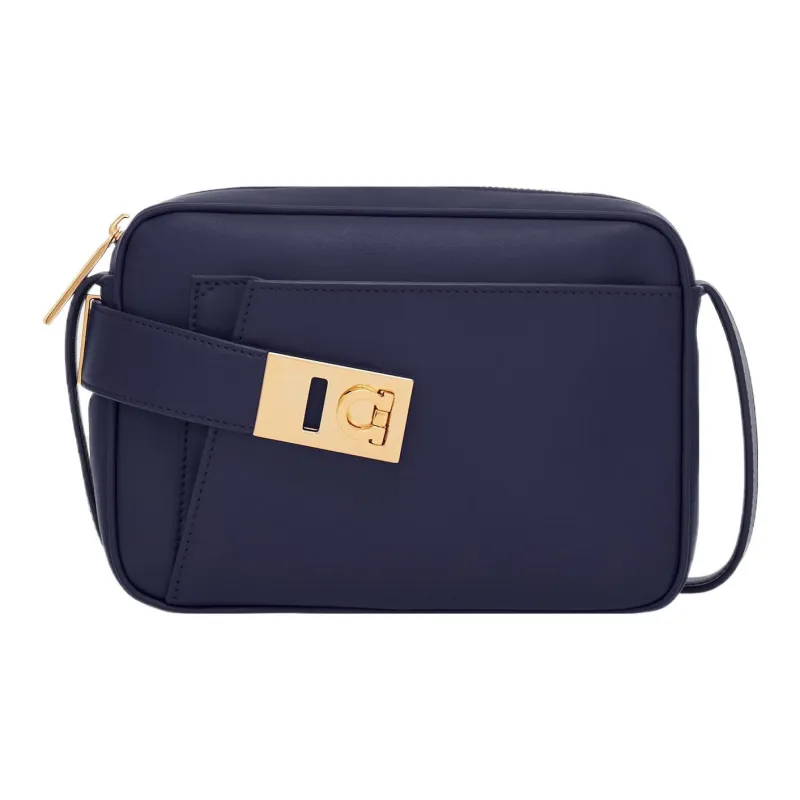 FERRAGAMO Calfskin Camera Bag, Shoulder Bag, Crossbody Bag Trumpets Women's Midnight Blue-0