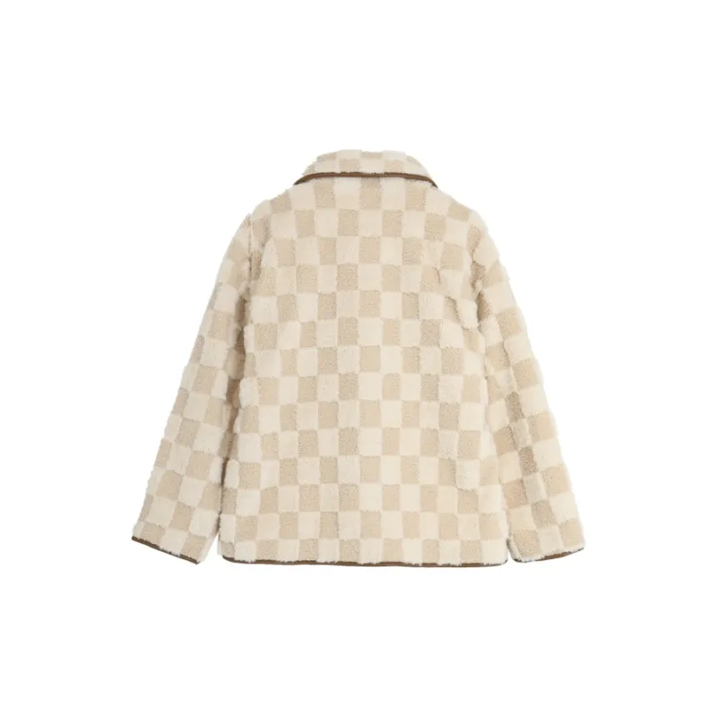 SETIROM Velvet feel Coat Women's Apricot-1