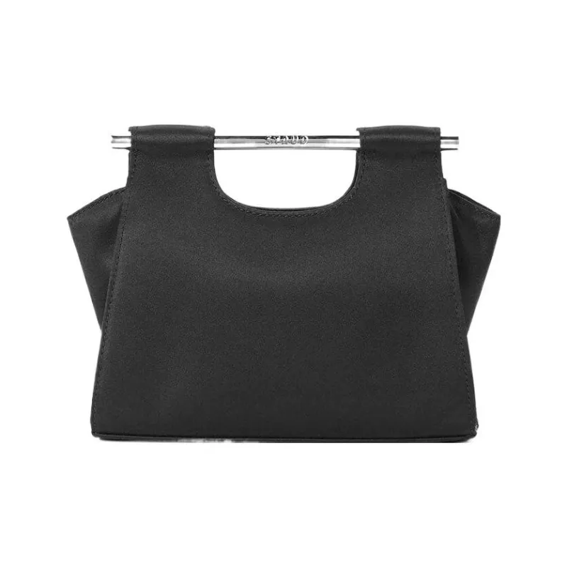 Staud Satin Crossbody Handbags Mini Women's Black-0