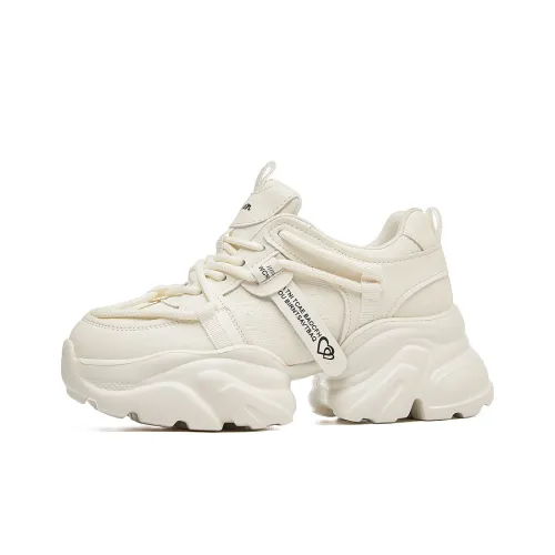 CARDANRO Versatile FAIRY Minimalist Style Comfortable Low-Top Chunky Sneakers Women's