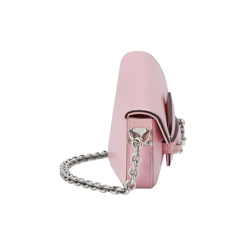 GUCCI Horsebit 1955 Leather Portable Crossbody Bag Shoulder Bag Women's Pink-2