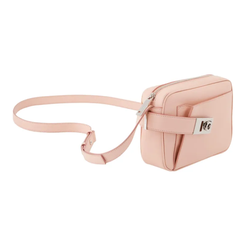 FERRAGAMO Calfskin Camera Bag Shoulder Bag Crossbody Bag Small Size Women's Nylon Pink-1