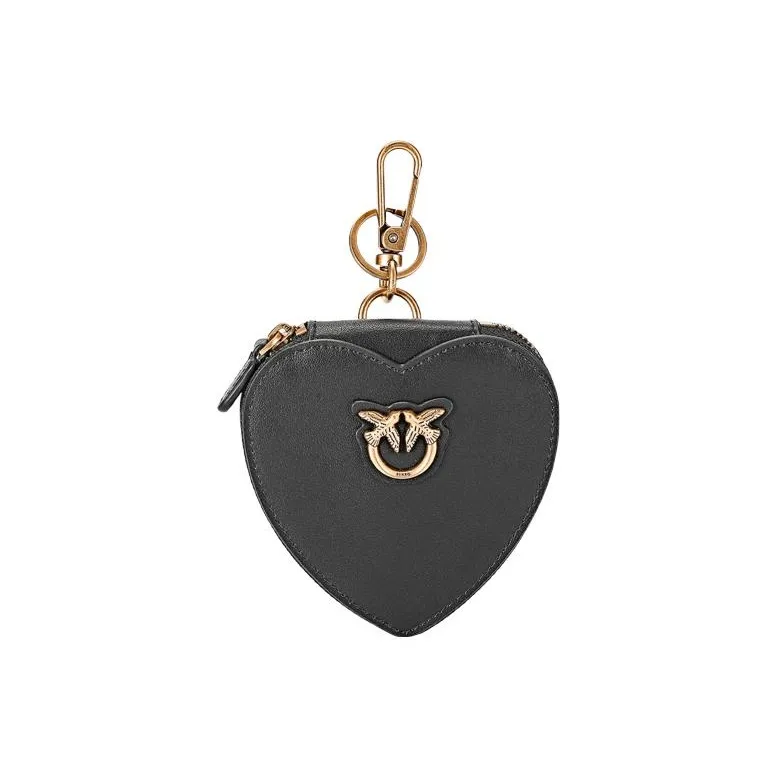 PINKO Leather Bag Accessory Small Size Black-0