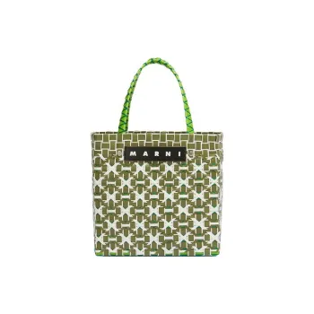 MARNI Plastic Basket Bag, Tote Bag, Shopping Bag, Handbag Mini Women's Green