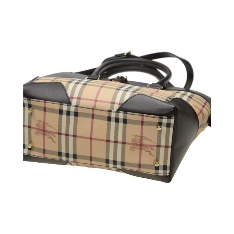 Burberry PVC Handbag Women's Multicolor-2