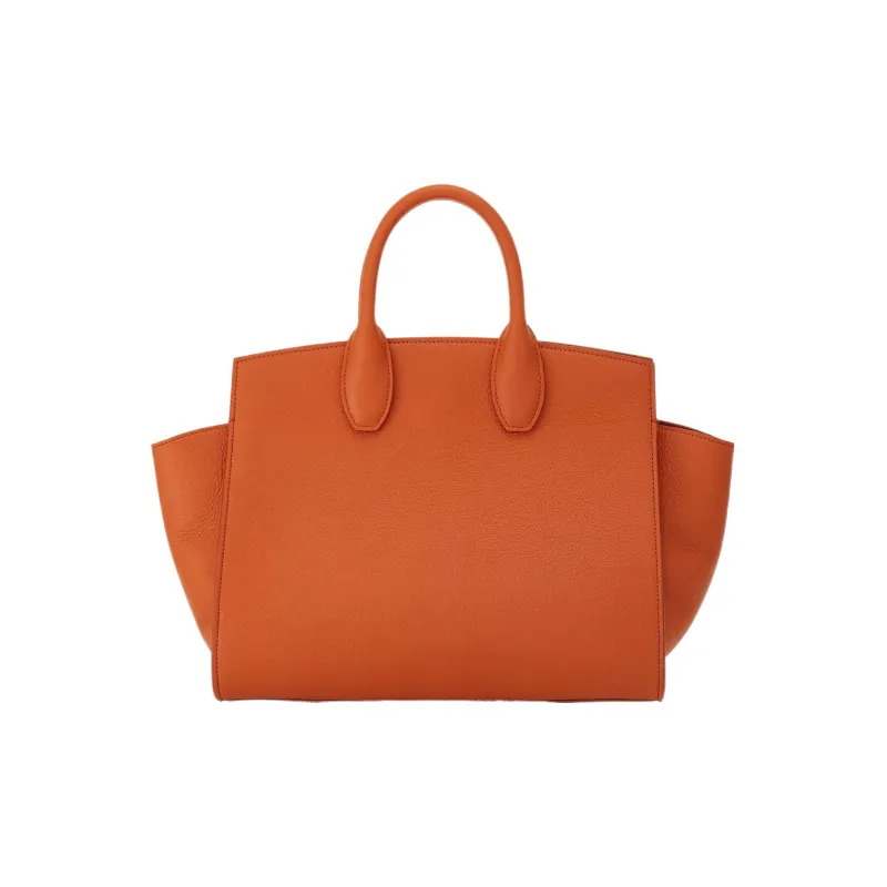 FERRAGAMO Studio Cow Leather Handbag Medium Size Women's Red Terracotta-4