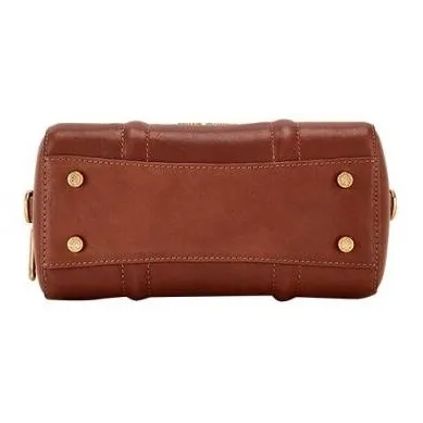 Hush Puppies Cow Leather Boston Bag One Shoulder Handbags Women's Red Brown/Green-4