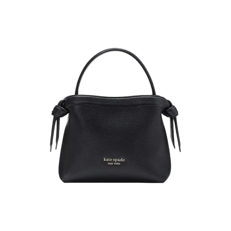 Kate Spade Knott Litchi Grain Leather Shoulder Bag Crossbody Bag Handbag Mini Women's Black-0
