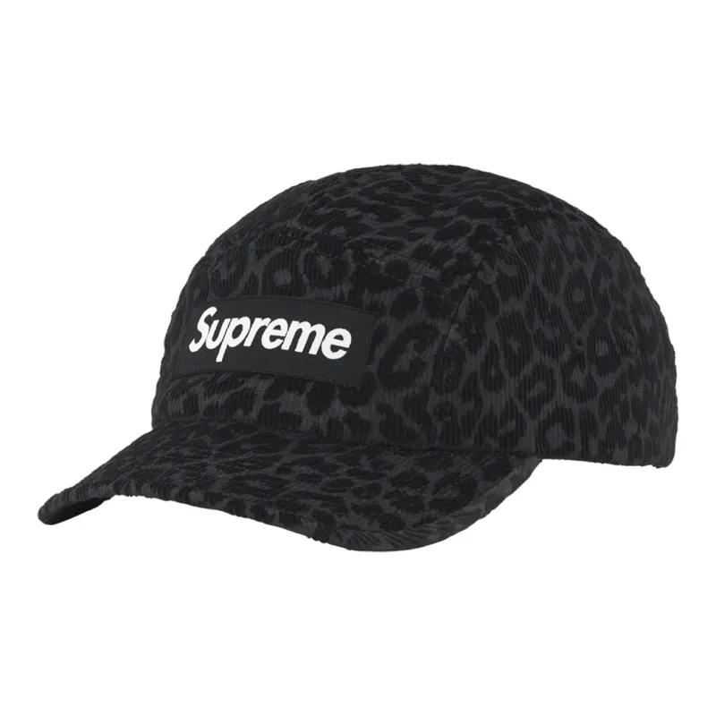 Supreme Leopard Corduroy Camp Cap POIZON