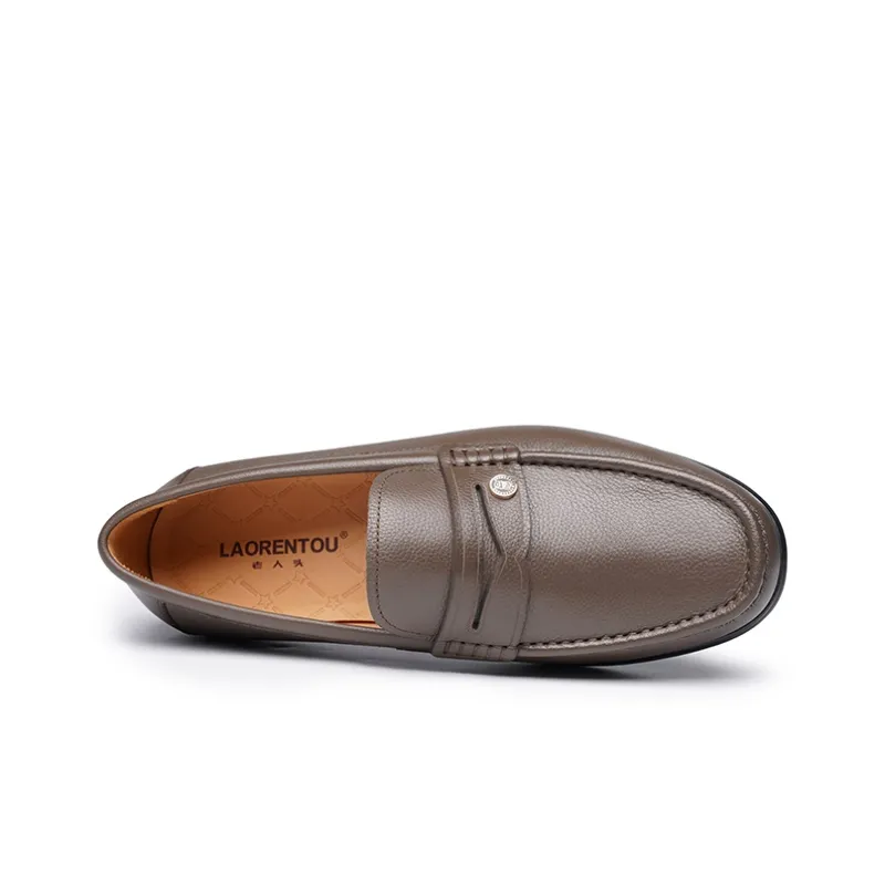 LAORENTOU Loafers Men Black/Khaki-7