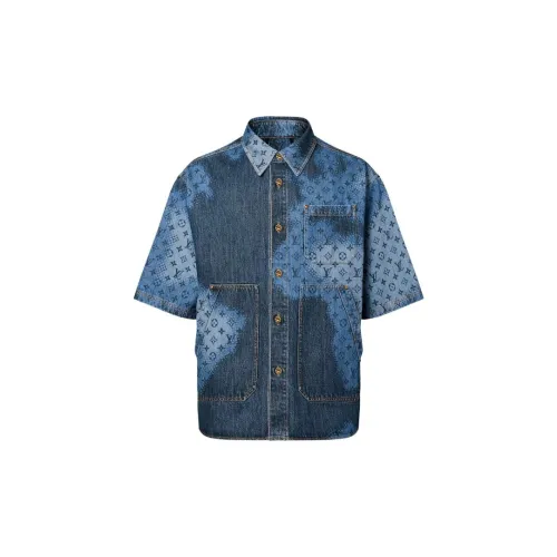 LOUIS VUITTON Shirts Men Blue