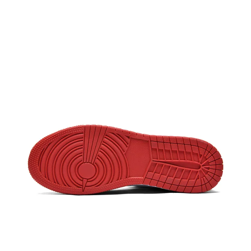 Binary High Top Skateboard Shoes Men's Red-4