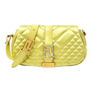 FANSIZHE Greca Goddess Viscose Blended Silk Blended Sheepskin Crossbody Bag Shoulder Bag Women's Yellow