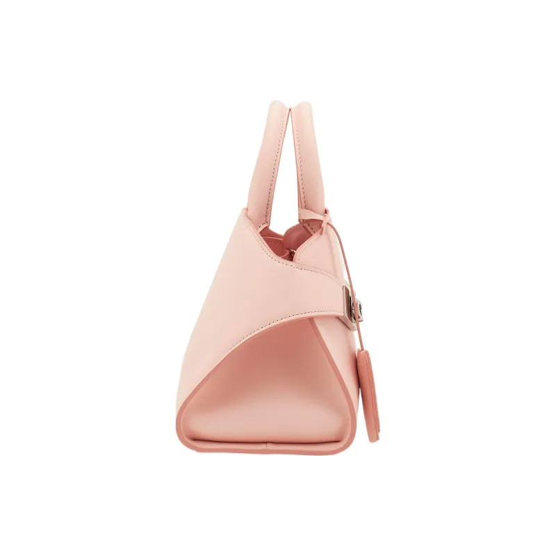 FERRAGAMO Calfskin Shoulder Bag Crossbody Bag Handbag Mini Women's Nylon Pink-2