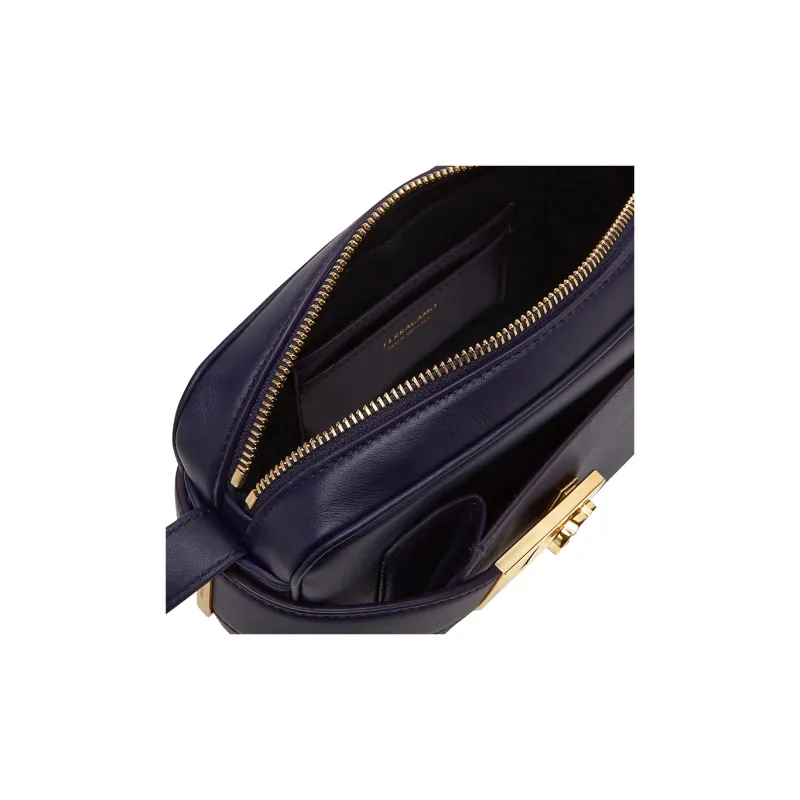 FERRAGAMO Calfskin Camera Bag, Shoulder Bag, Crossbody Bag Trumpets Women's Midnight Blue-5