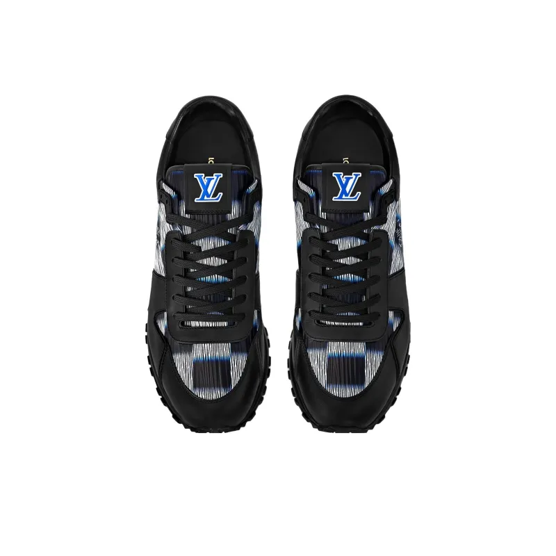 LOUIS VUITTON Run Away Low Top Casual Shoes Men's Black-4