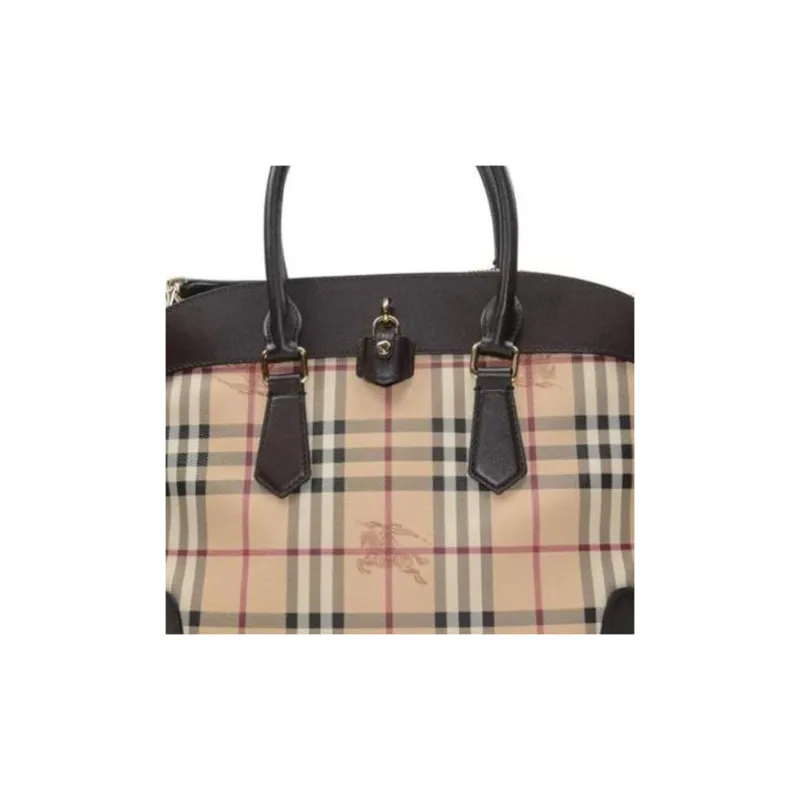 Burberry PVC Handbag Women's Multicolor-3