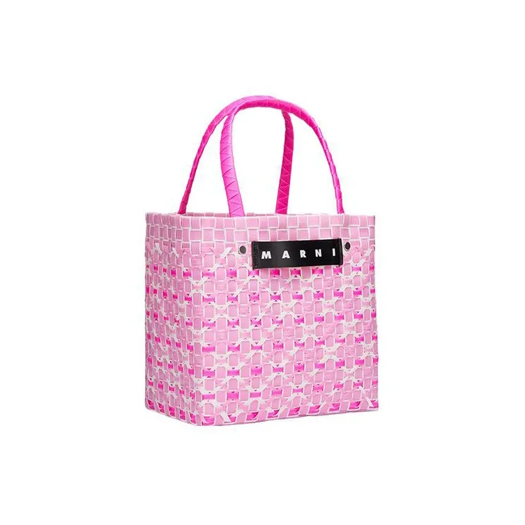 MARNI Plastic Basket Bag, Tote Bag, Shopping Bag, Handbag Mini Women's Pink-1