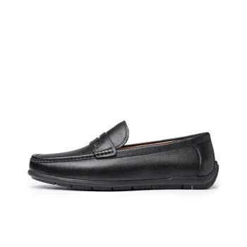LAORENTOU Loafers Men Black/Khaki