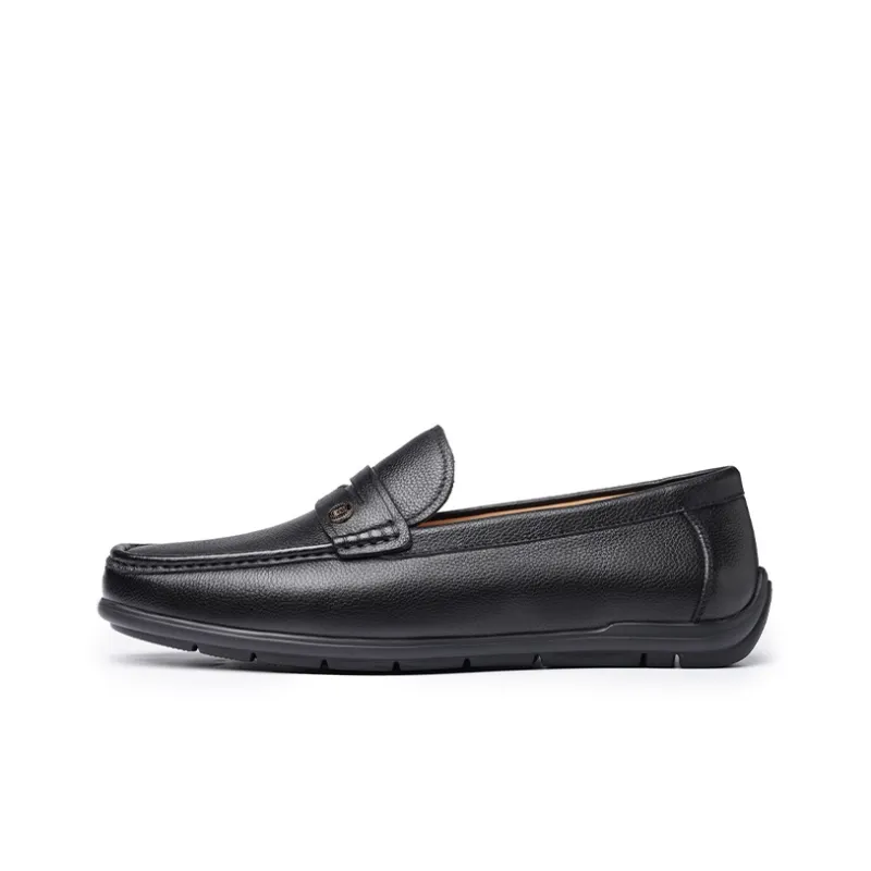 LAORENTOU Loafers Men Black/Khaki-0